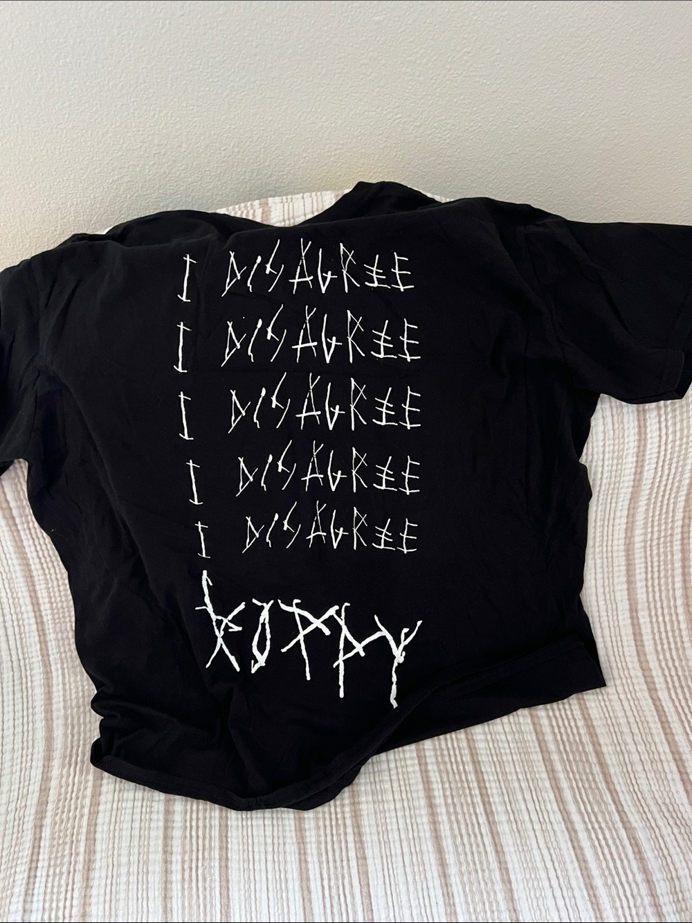 NWOT POPPY I Disagree Shirt - Picture 3 of 3